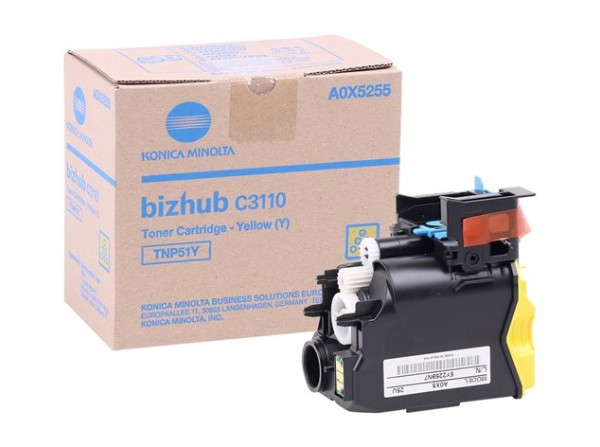 Konica Minolta TNP-51 Orjinal Sarı Toner C3110 (A0X5255)